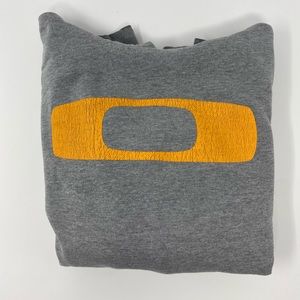 Oakley Hooded Sweatshirt Gray Size Medium